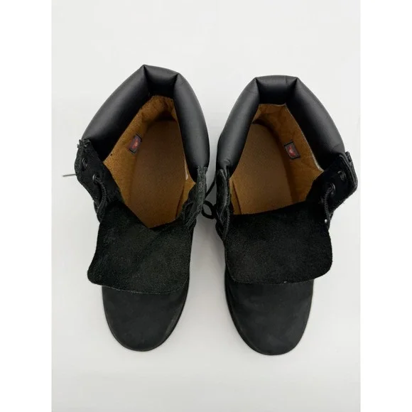 Junior's Timberland Premium 6 IN Waterproof Boot Black Nubuck Size 6 - Picture 7 of 11